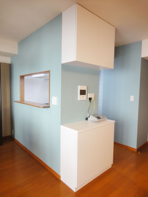 I型からL型に変更し、使いやすいキッチンに